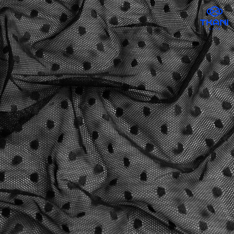 78529. Мягкая сетка с мушками. Черный. - фото 2