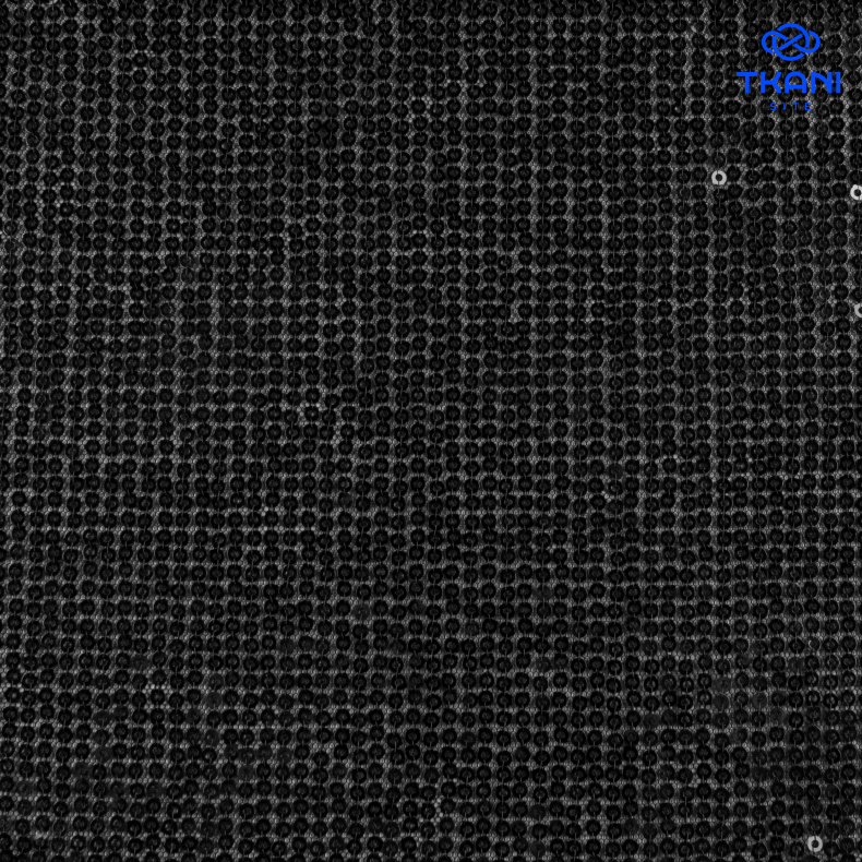 91922. Пайетки на сетке. Черный от Tkani.site