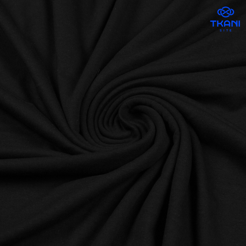 2156. Кулирная гладь. Черный от Tkani.site