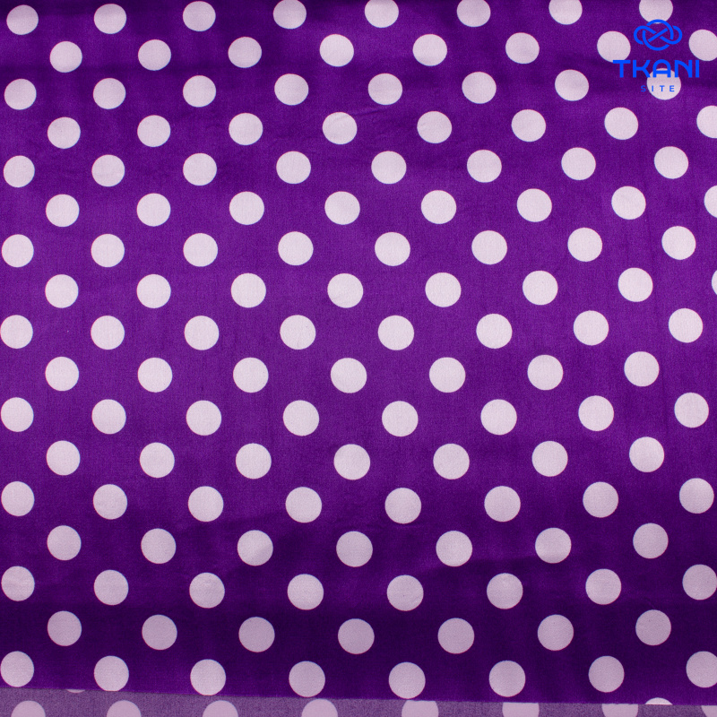 2157. Плательный атлас. В горошек.