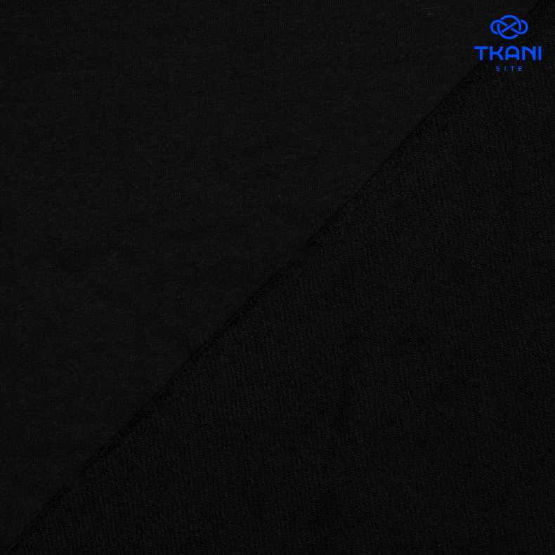 2158. Футер 2х нитка. Петля. Черный от Tkani.site
