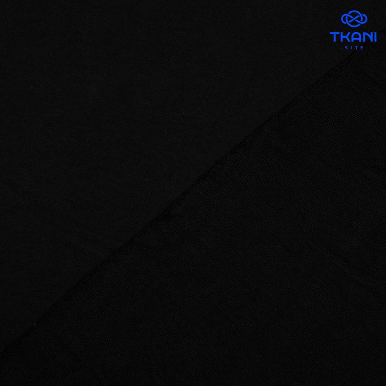 2164. Футер 2х нитка. Петля. Черный от Tkani.site