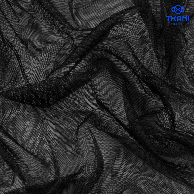 2166. Фатин. Черный от Tkani.site