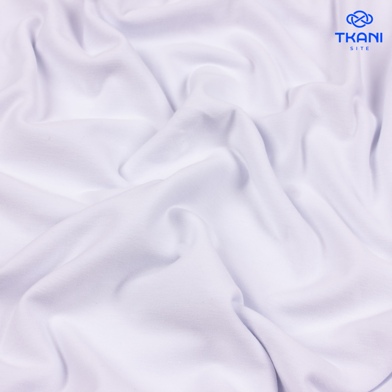 2170. Кулирная гладь. Пенье. Белый от Tkani.site