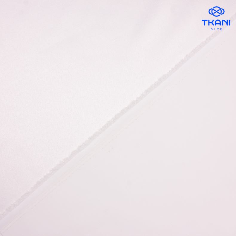 2181. Костюмно-плательный атлас. Молочный от Tkani.site