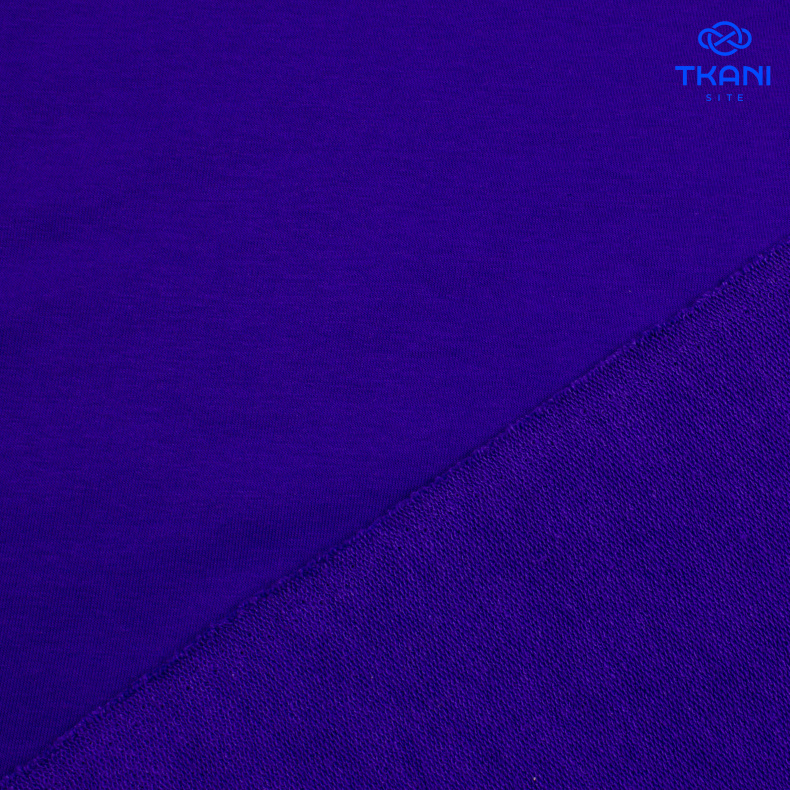 2186. Футер 3нитка. Петля. Синий от Tkani.site