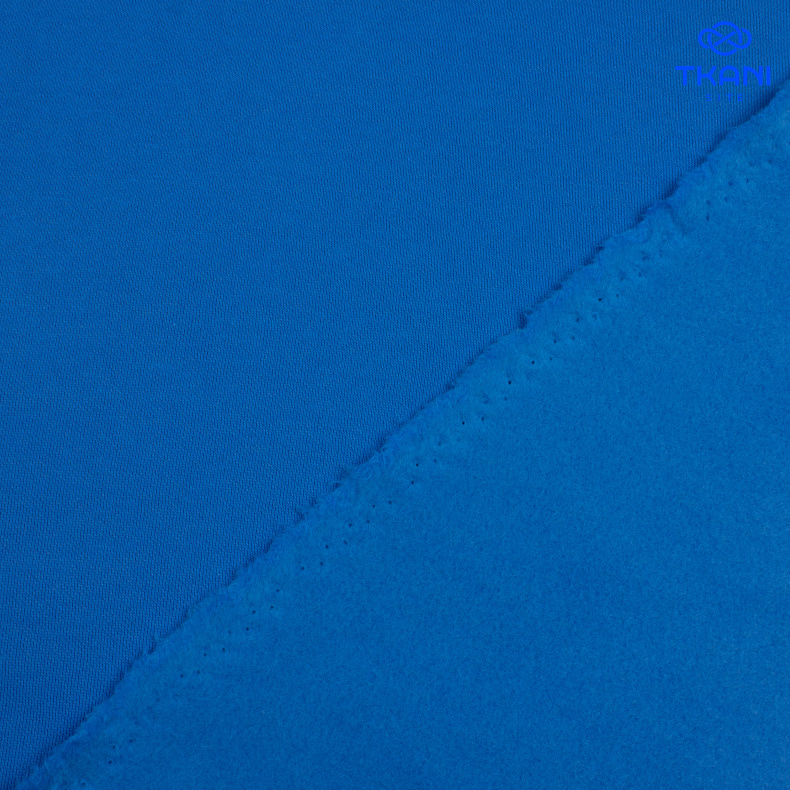 2196. Футер 3нитка с начесом. Дрезденский синий от Tkani.site