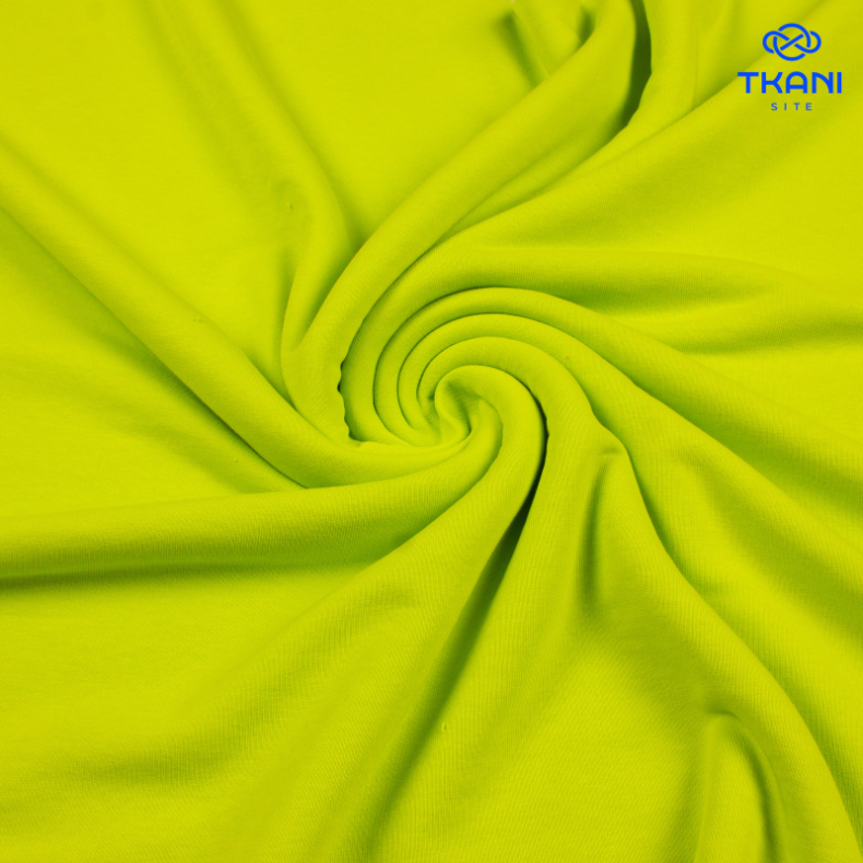 1208. Футер 3нитка. Петля. Лайм. от Tkani.site