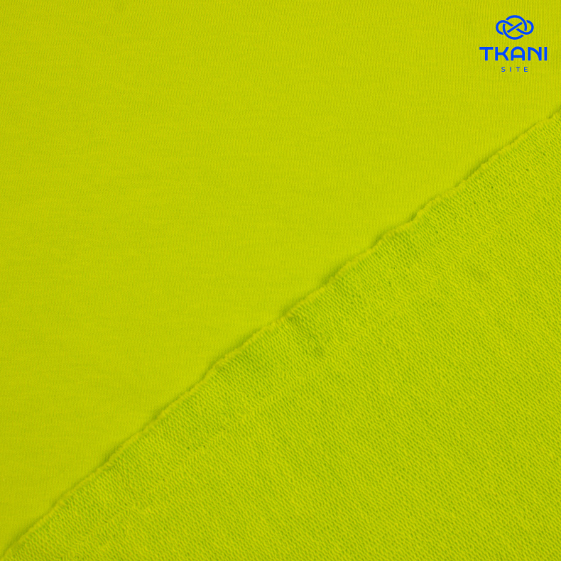 1208. Футер 3нитка. Петля. Лайм. от Tkani.site