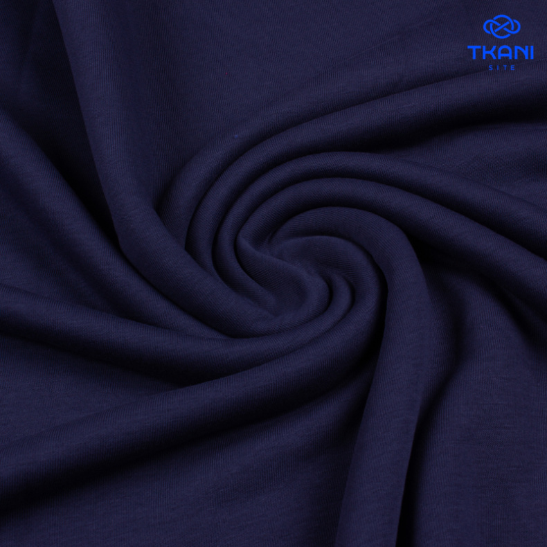 1213. Футер 3нитка. Петля. Полуночный синий. от Tkani.site