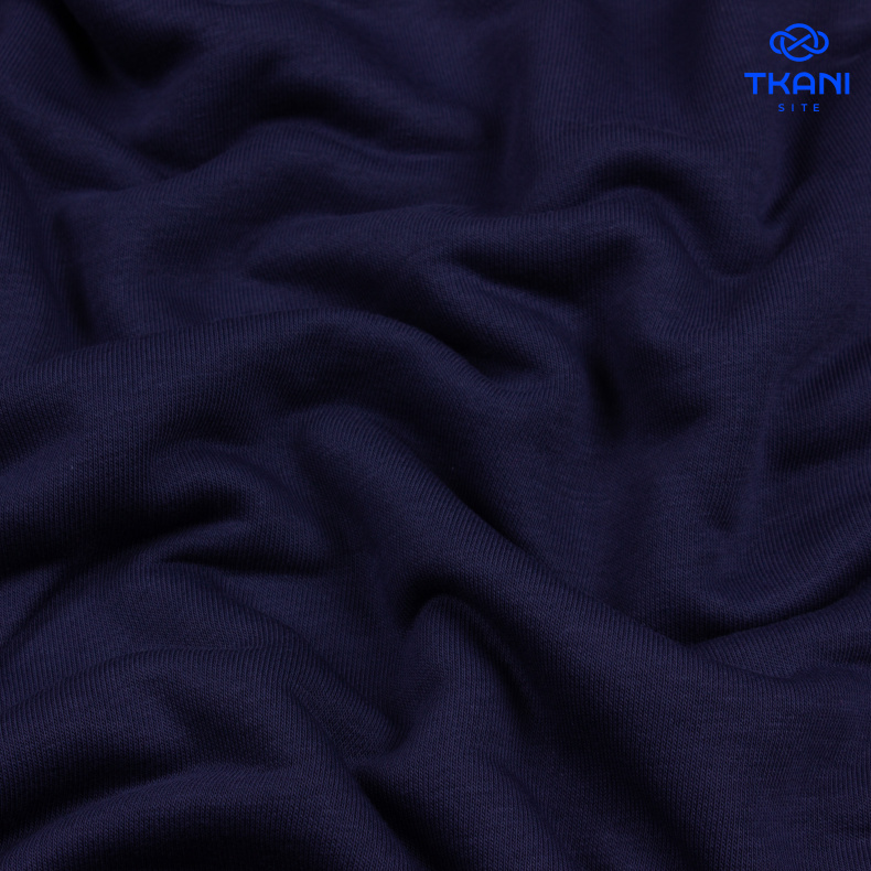 1213. Футер 3нитка. Петля. Полуночный синий. от Tkani.site