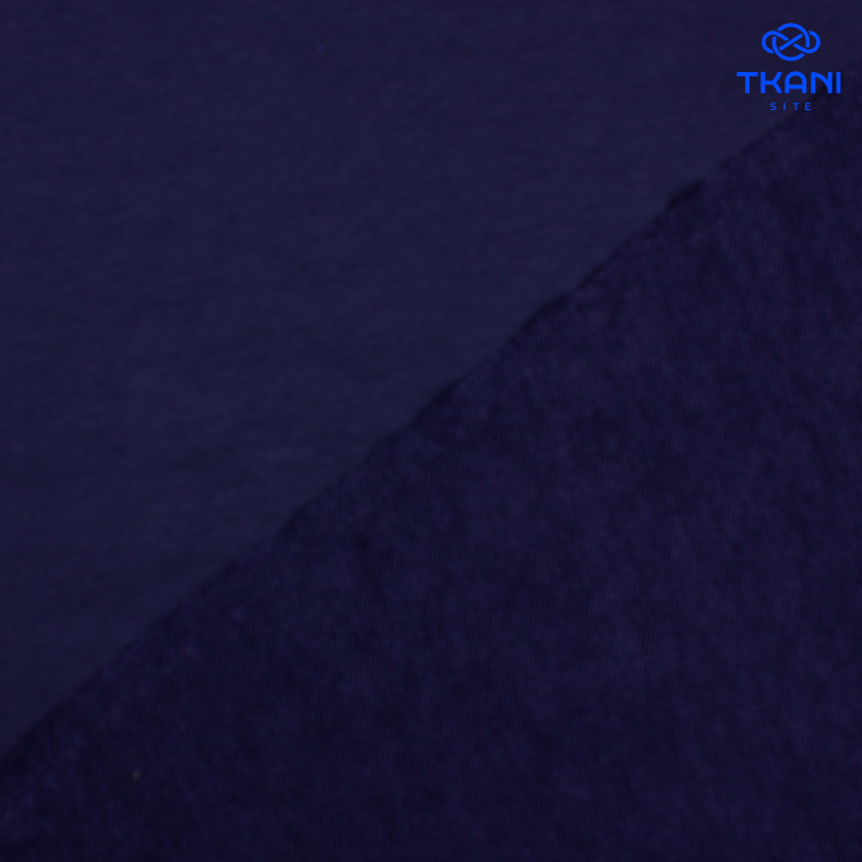 1213. Футер 3нитка. Петля. Полуночный синий. от Tkani.site