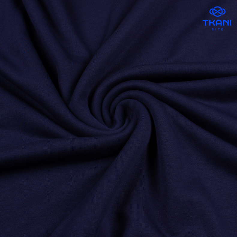 1224. Футер 3нитка. Петля. Темно-синий пион. от Tkani.site