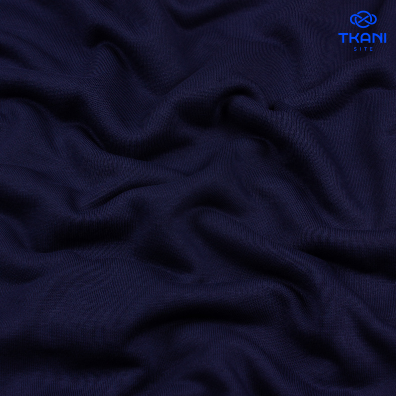 1224. Футер 3нитка. Петля. Темно-синий пион. от Tkani.site