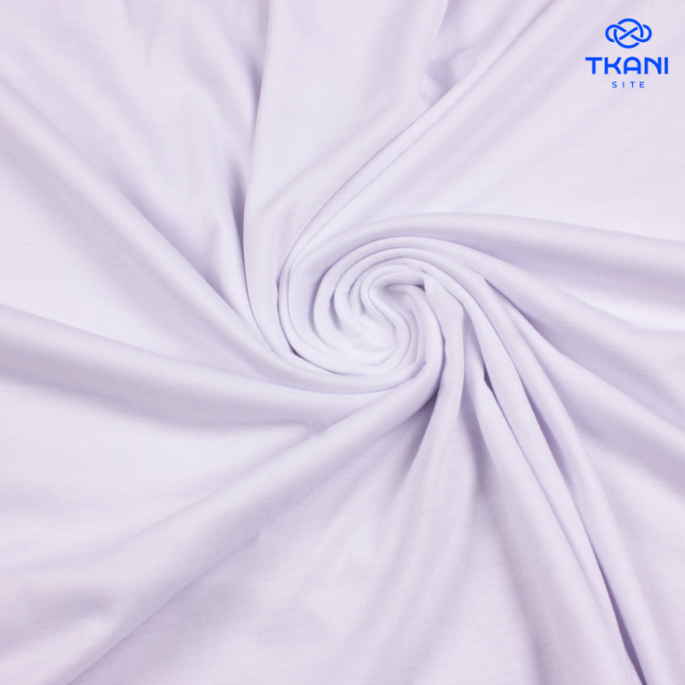 1242. Кулирная гладь. Белый (Тонкая)