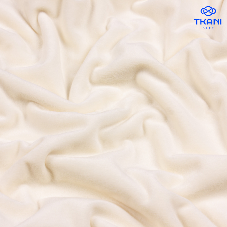 1244. Велюр. Молочный от Tkani.site