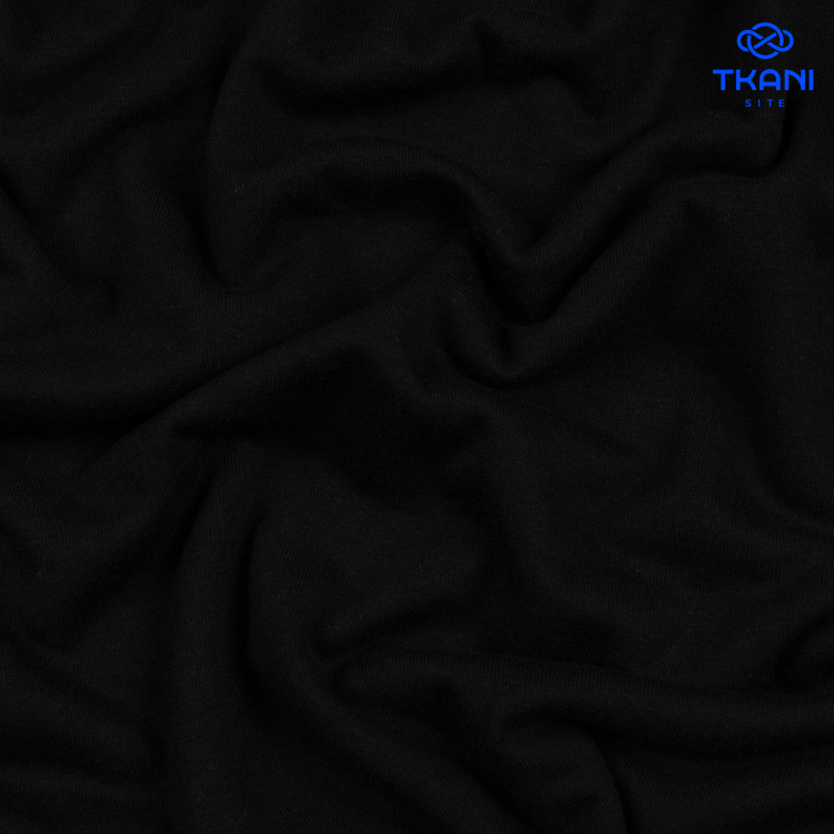 1245. Кулирная гладь. Чулок. Черный. - фото 1