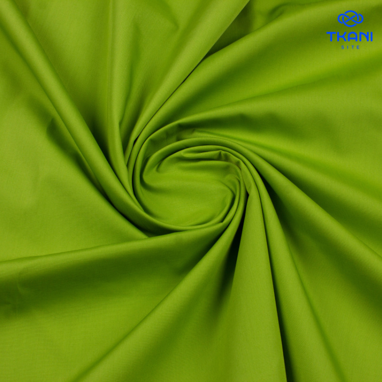 1257. Хлопок. Тиси. Идеален для медицинской одежды. Зеленый Ара.