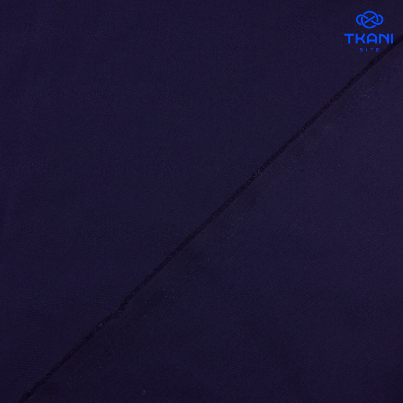 1258. Хлопок. Тиси. Идеален для медицинской одежды. Темно-синий.