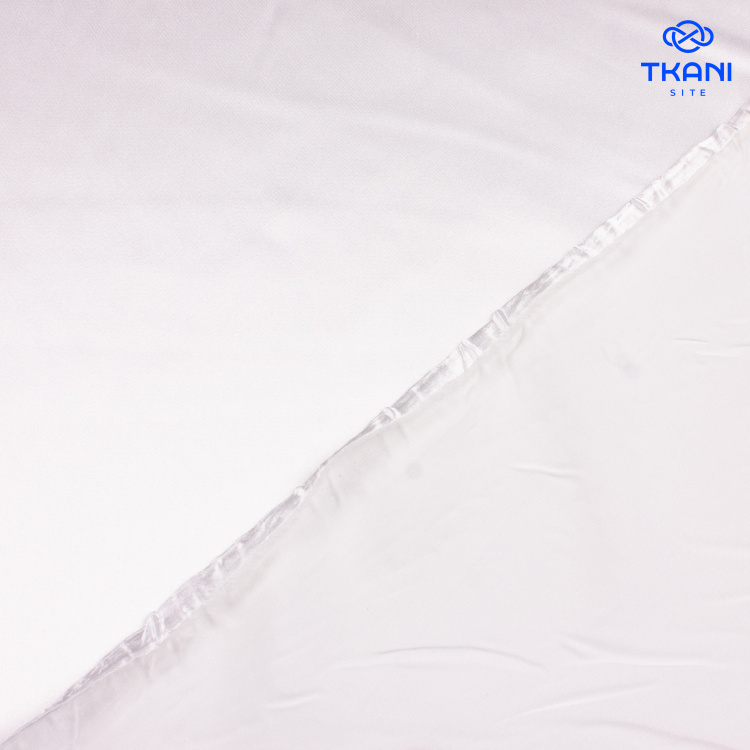 1264. Плательный атлас. Молочный. - фото 2