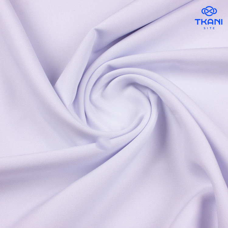 1265. Костюмная. Габардин. Белый. Уценка!!!