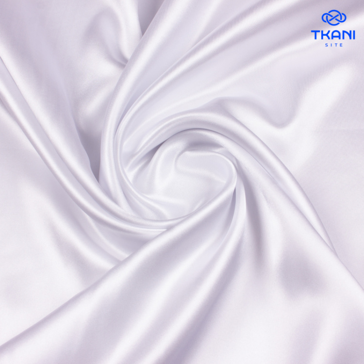 1266. Плательный атлас. Белый.