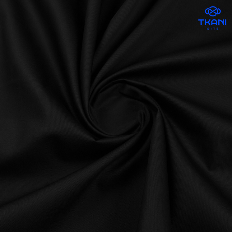 1267. Cotton-twill  Хлопок. Средней плотности. Черный.