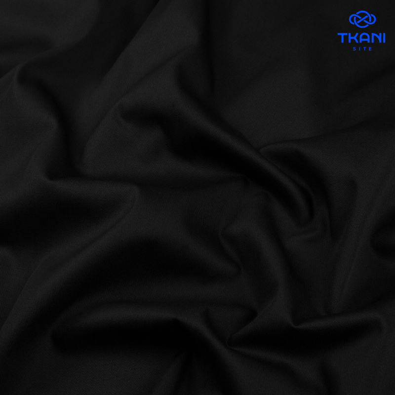 1267. Cotton-twill  Хлопок. Средней плотности. Черный.