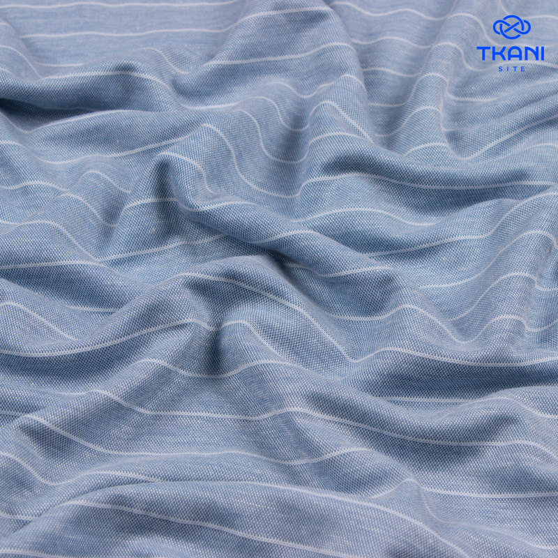 74360. Трикотажное полотно. Лакоста. В полоску.