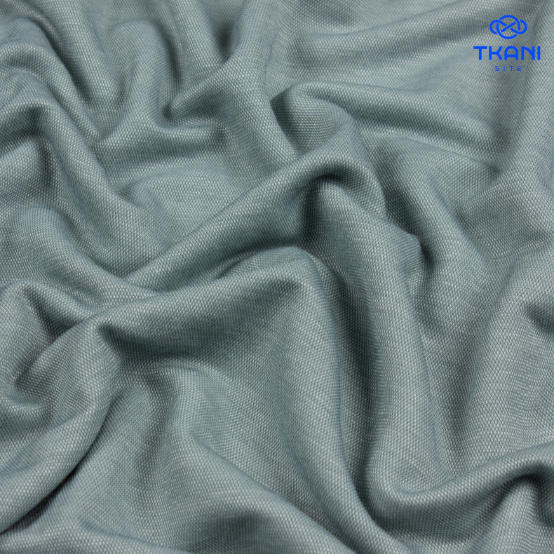 1270. Трикотажное полотно. Лакоста. Ледяное утро. от Tkani.site