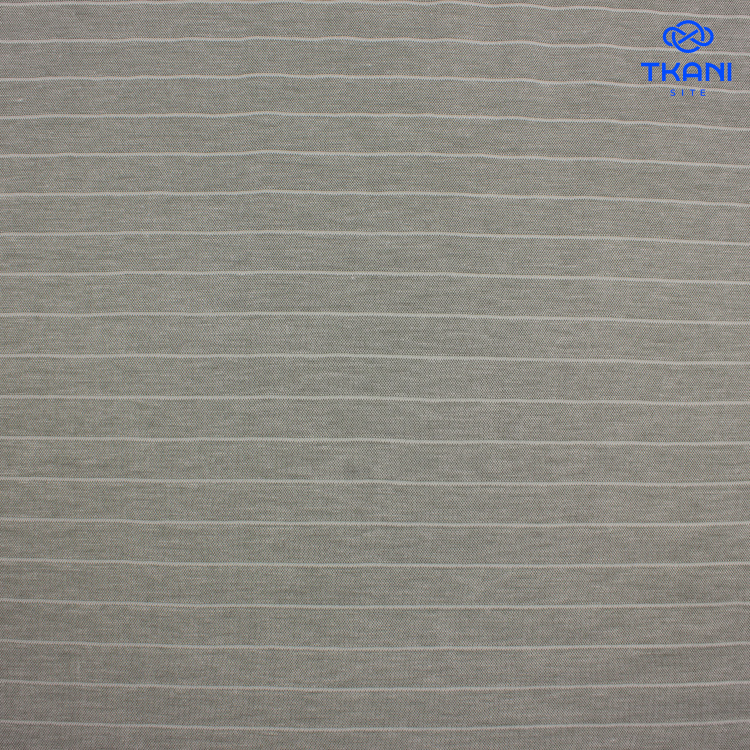 1272. Трикотажное полотно. Лакоста. В полоску. - фото 1