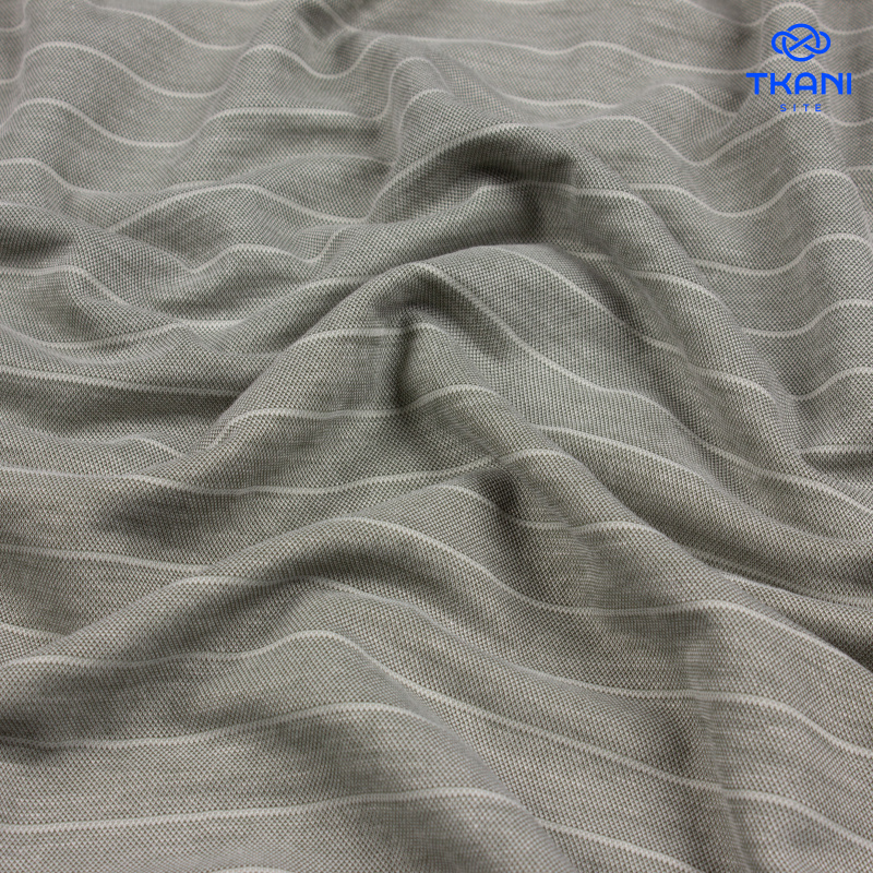 1272. Трикотажное полотно. Лакоста. В полоску.