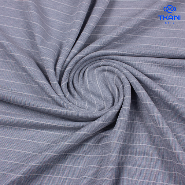 1274. Трикотажное полотно. Лакоста. В полоску.