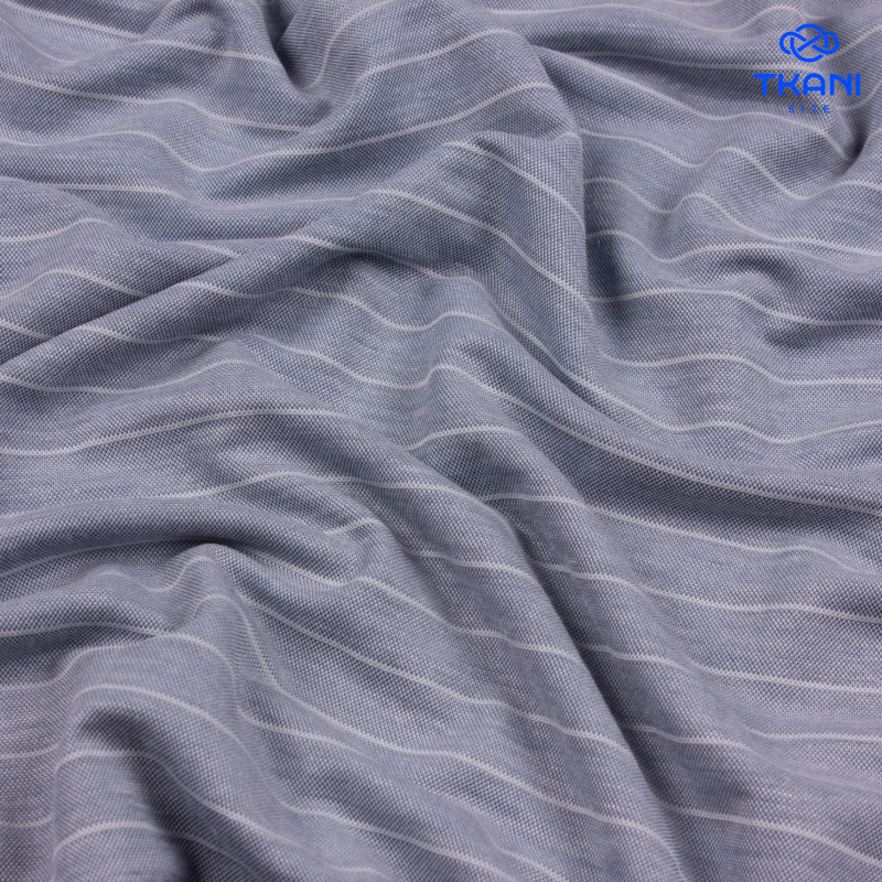 1274. Трикотажное полотно. Лакоста. В полоску.