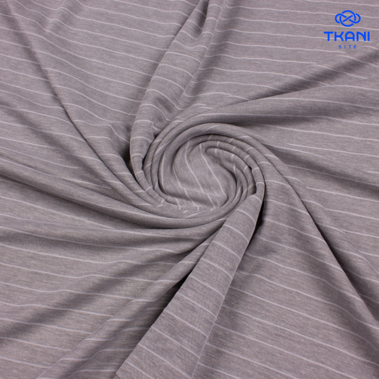 1275. Трикотажное полотно. Лакоста. В полоску.