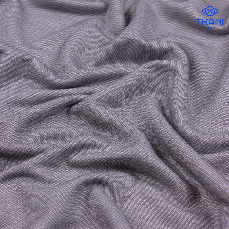 1276. Трикотажное полотно. Лакоста. Призрачно-серый. - фото 1