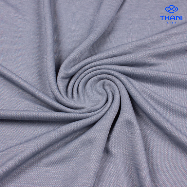 1278. Трикотажное полотно. Лакоста. Ниагарский туман. Уценка!!! от Tkani.site