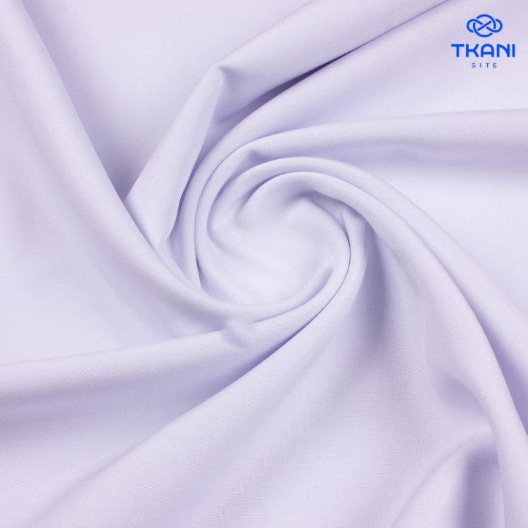 1265. Костюмная. Габардин. Белый. Брак!!!