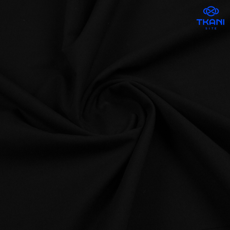 1283. Костюмная вискоза. Черный.