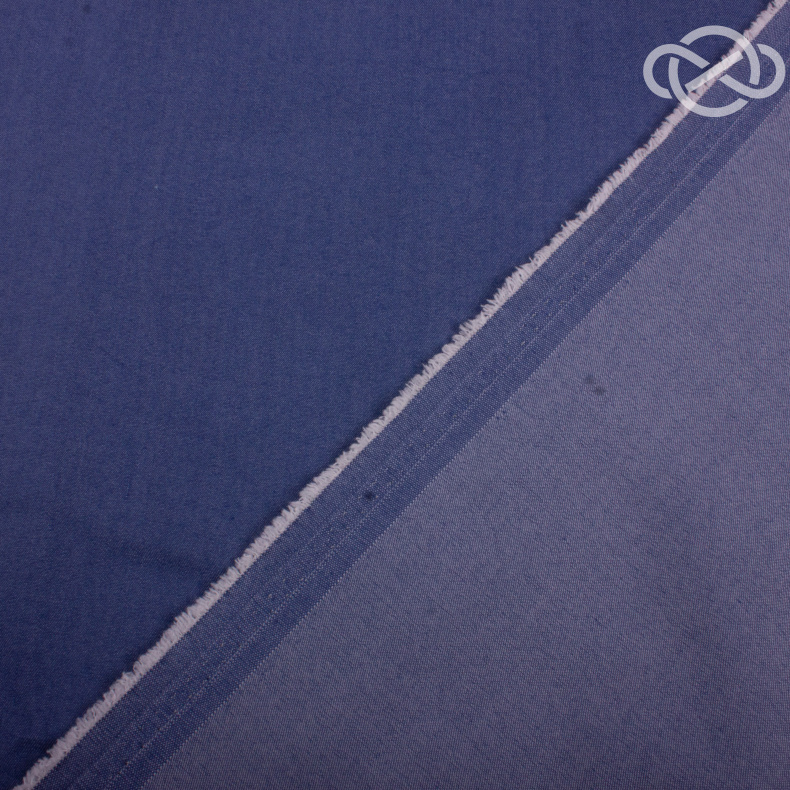 23248. Tencel. Тонкая джинса. Синий меланж. от Tkani.site