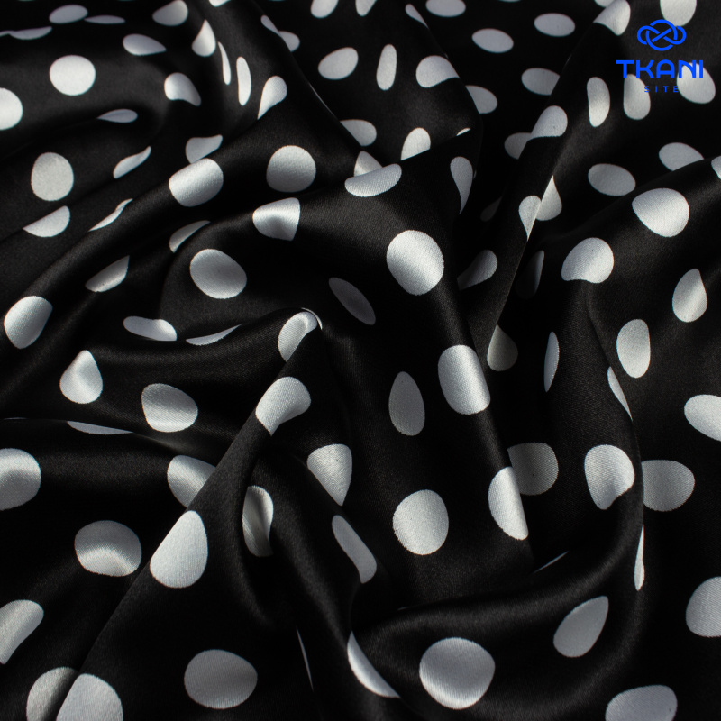 79435.  Плательная. Атлас. Принт.