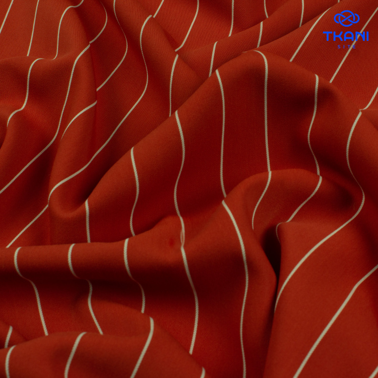 1332. Костюмно-плательная. В полоску. - фото 2