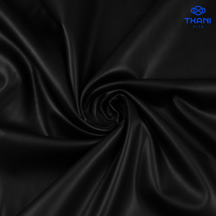 2284. Экокожа на замше. Черный