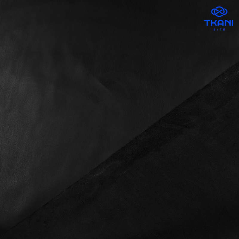 2284. Экокожа на замше. Черный