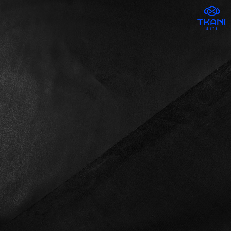 2284. Экокожа на замше. Черный от Tkani.site