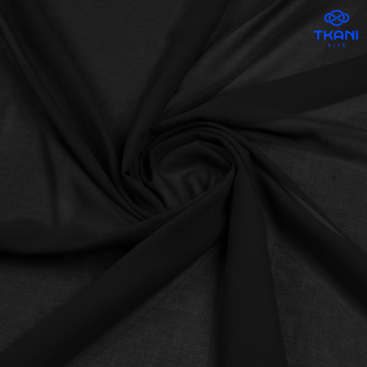 2287. Шифон. Черный