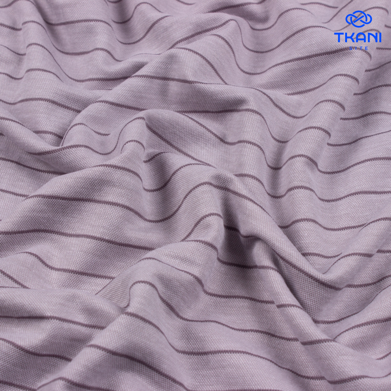 74528. Трикотажное полотно. Лакоста. В полоску.