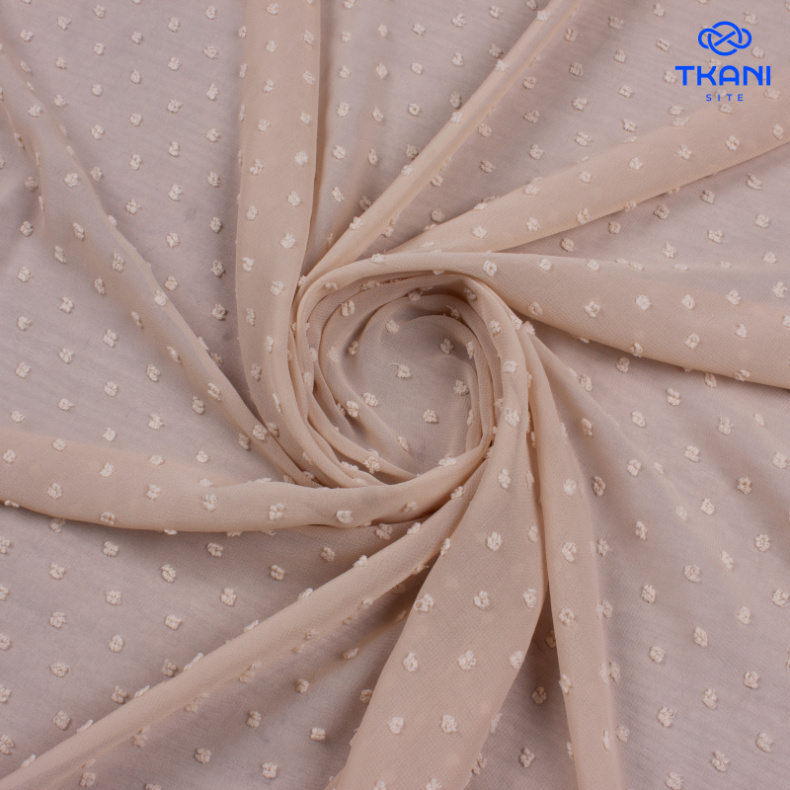 2290. Шифон с мушками. Бискотти от Tkani.site