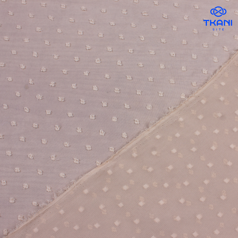 2290. Шифон с мушками. Бискотти от Tkani.site