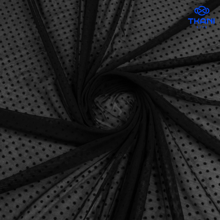 2294. Мягкая сетка с мушками. Черный